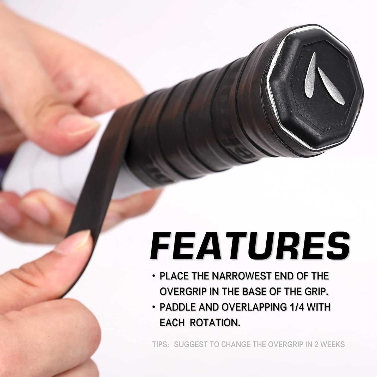 Overgrip Racket Grip Tape Tennis Overgrip Grip Tape,(6 or 12 Pack) Absorb Sweatbands Stretchy anti Slip Protector Handle Overgrips.